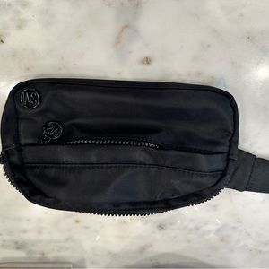 Black Steve Madden crossbody fanny pack